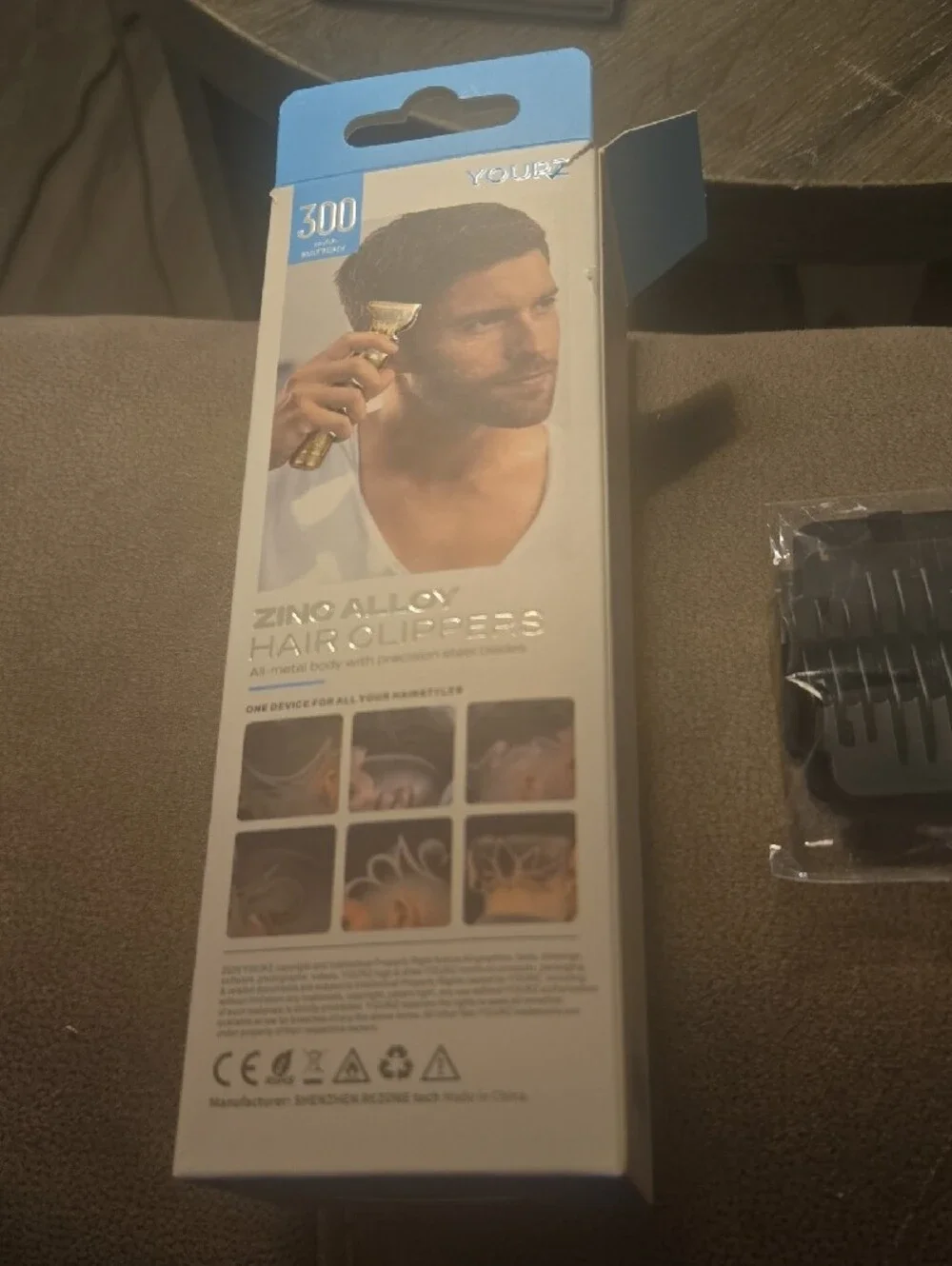 Gold Cordless T-Blade Trimmer for Men